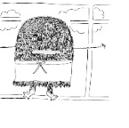 monster of window gazing